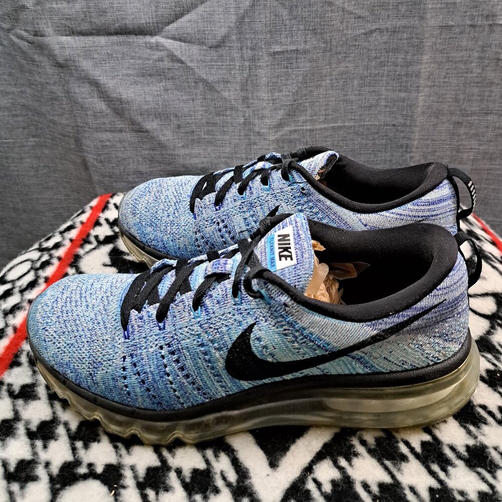 %Size 10 Men Nike Flyknit Max Chlorine Blue 620469-104 A8